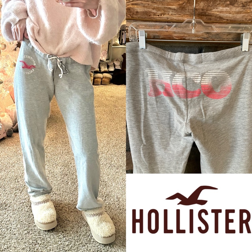 HOLLISTER Vintage Y2K Low Rise Coconut Girl Sweatpants